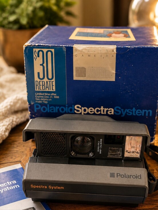 Polaroid Other - Vintage Polaroid Spectra System Camera w/ Original Box & Manuals Untested 1988